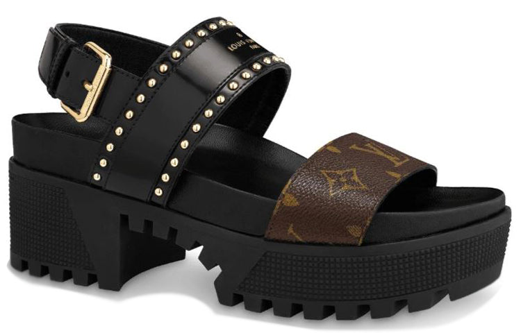 (WMNS)  LOUIS VUITTON shoes Sports sandals 'Black Brown' 1A6654