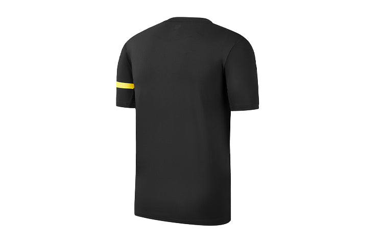 FILA Yellow Stripe Short Sleeve Black A11M021102F-BK