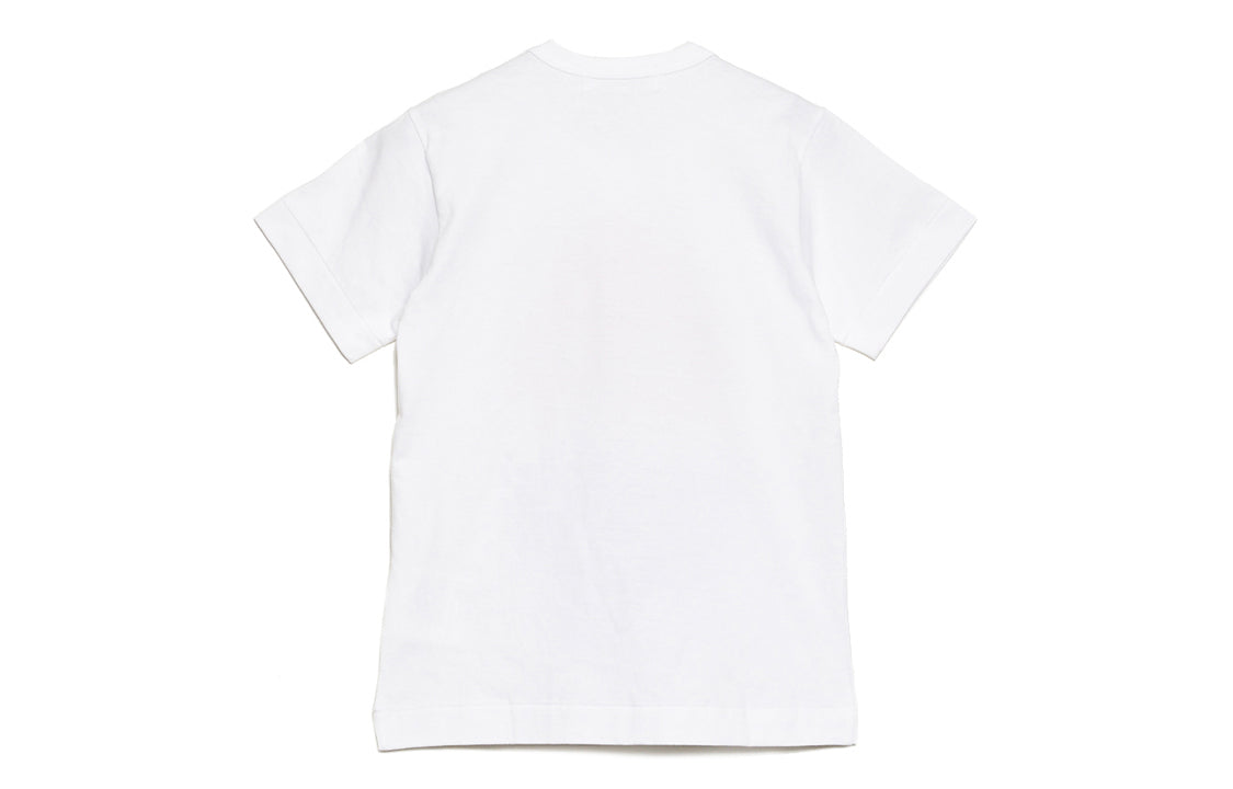 (WMNS) COMME des GARCONS PLAY Polka Dot Upside Down Tee 'White Red Navy' AZ-T239-051-1