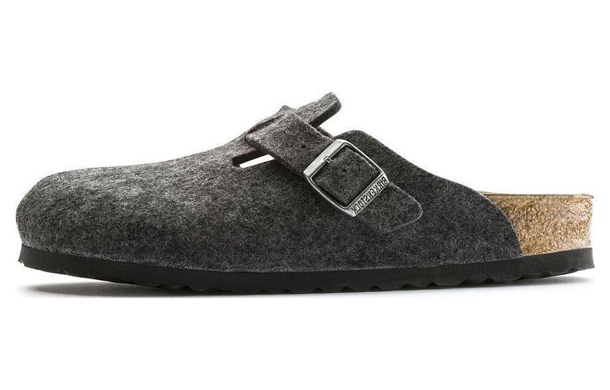 Birkenstock Boston Narrow 'Wool Felt Anthracite' 0160373