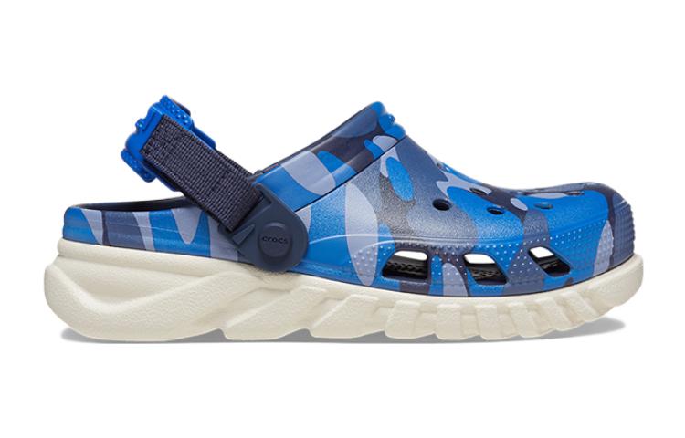 (GS) Crocs Duet Max 2 Camo Redux Clogs 'Navy Stucco' 209120-46K