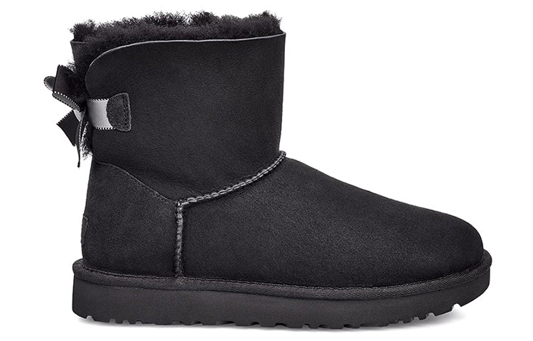(WMNS) UGG W Mini Bailey Bow II Shimmer Black 1102938-BLK