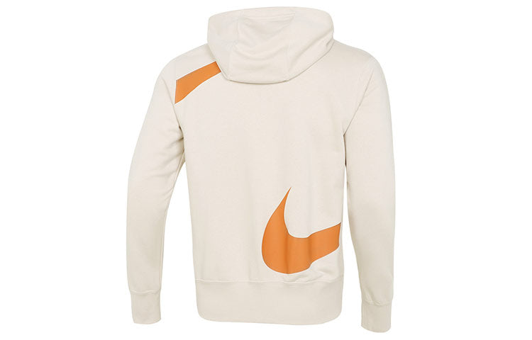 Nike Large Logo Printing Loose Hooded Jacket Creamy White DD6088-219