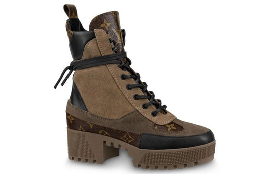 (WMNS)  LOUIS VUITTON shoes Martin boots 'Gray Brown Black' 1A4XYA
