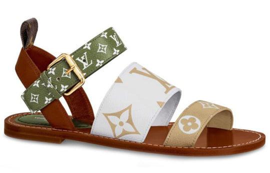 (WMNS) LOUIS VUITTON LV Formentera Monogram 'White Brown Green' 1A57Z4