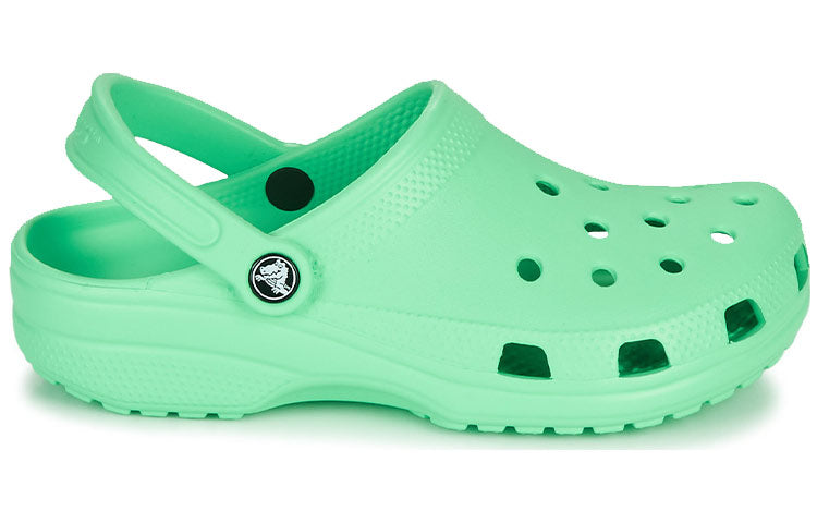 Crocs Classic Outdoor Flat Heel Sports Slippers Green 10001-3U3