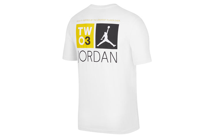 Air Jordan Printing Short Sleeve White CZ1198-100