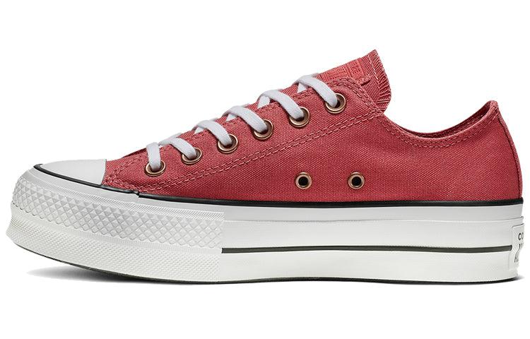 (WMNS) Converse Chuck Taylor All Star Platform Low Top Thick Sole Red White 564996C