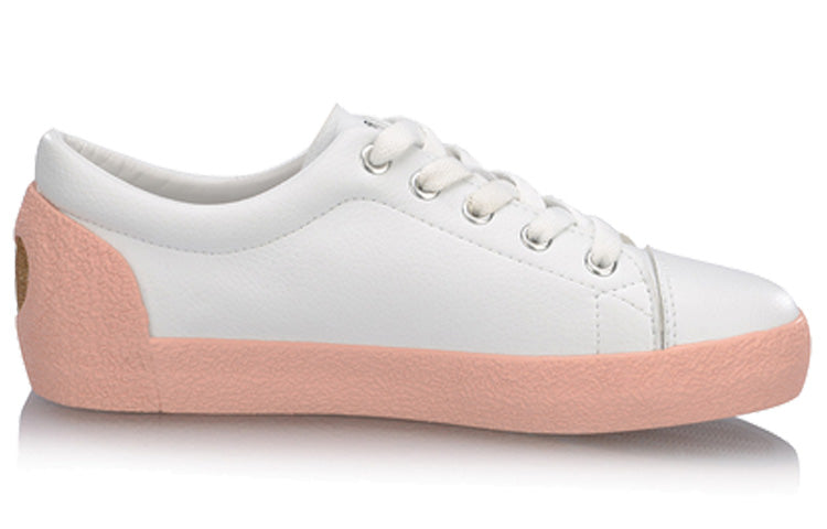 (WMNS) Li-Ning Vulc Lite 'White Pink' AGCP072-3