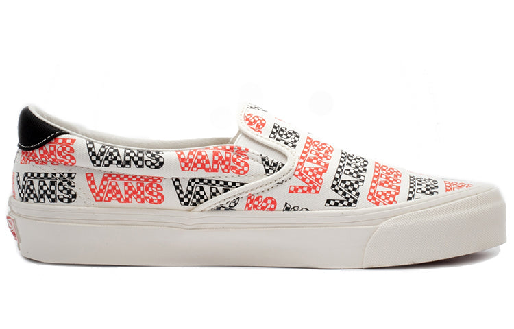 Vans OG Slip-On 59 LX LOGO 'White Black Red' VN0A4BVDVZC1