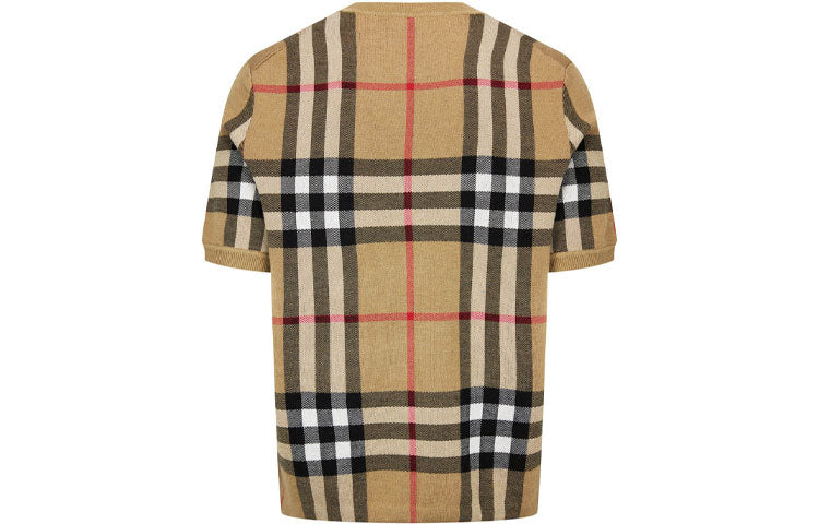 Burberry SS21 Check Jacquard Male Cream-coloured 80435711