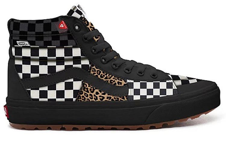 Vans Customs Checkerboard Leopard Mte Sk8-hi 2.0 Dx Black/White VN0A3CST057