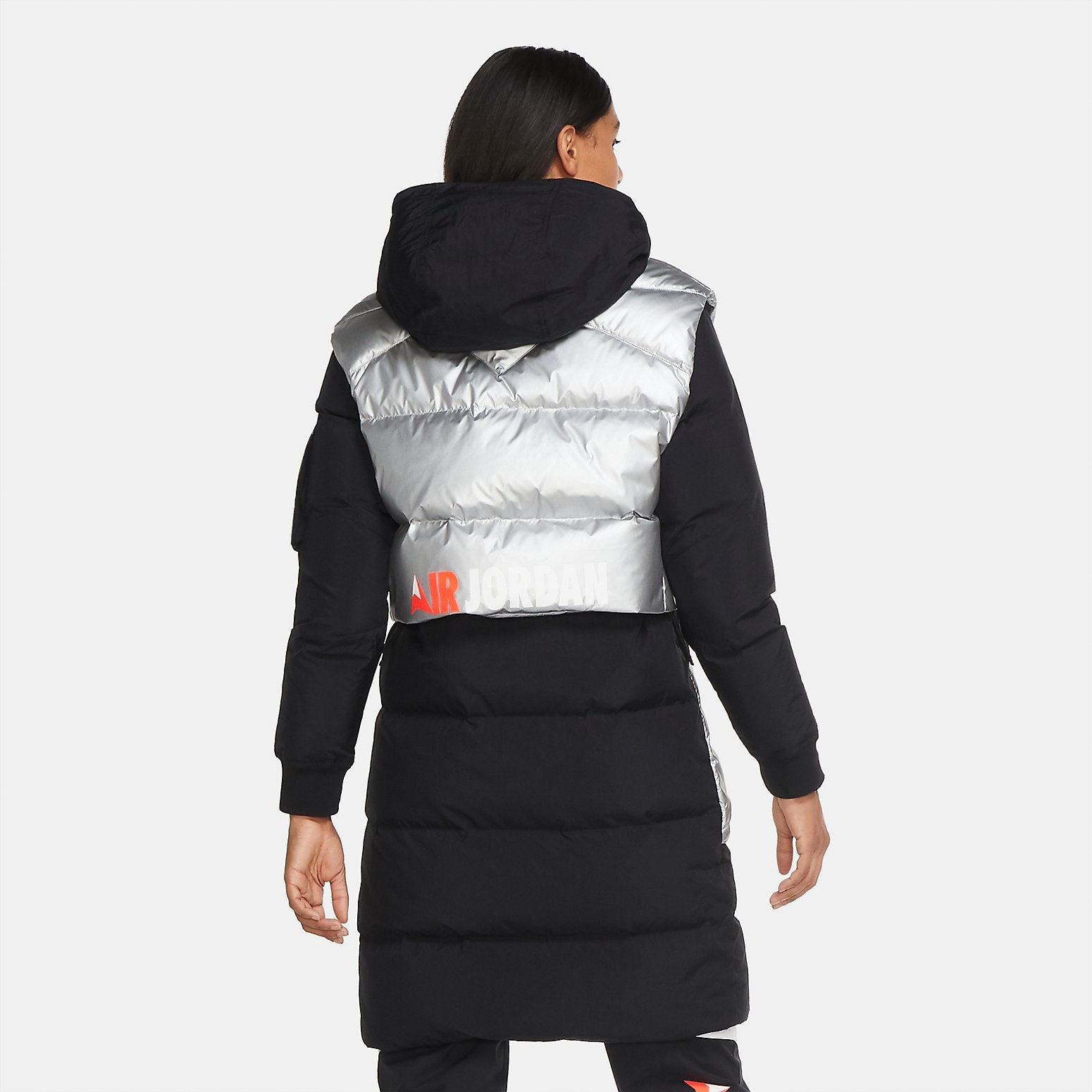 (WMNS) Air Jordan Winter Utility Down Parka Coat 'Sliver' CV2561-010