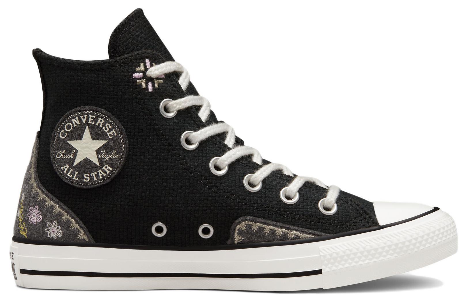 (WMNS) Converse Chuck Taylor All Star High 'Autumn Embroidery Black' A05066C