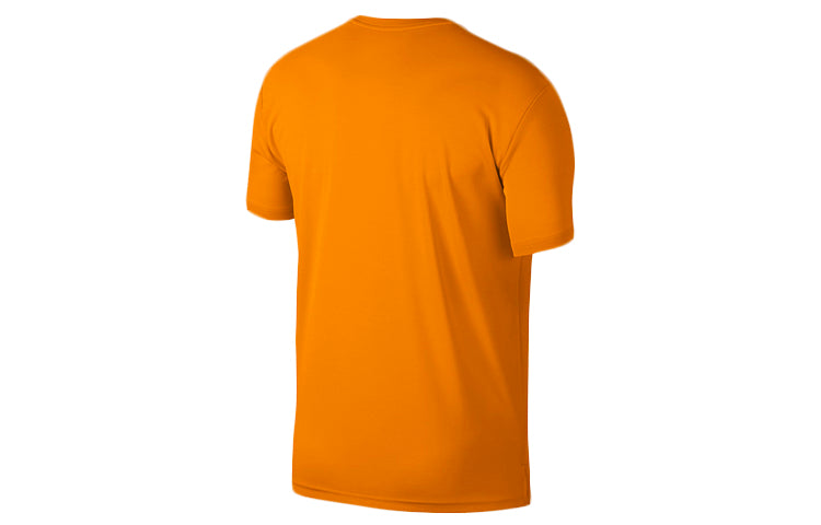 Nike Logo Printing Round Neck Short Sleeve Orange AJ8022-833