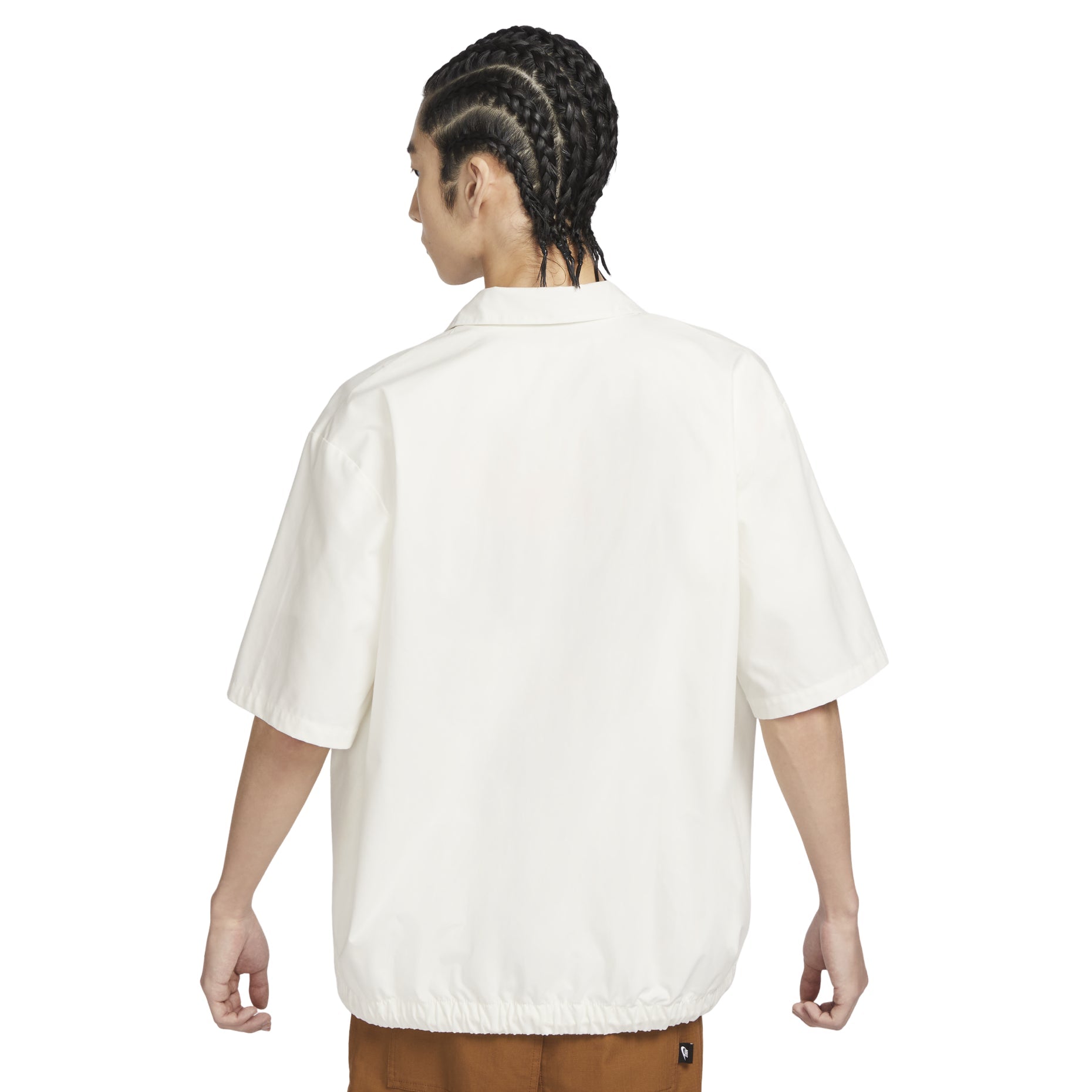 Nike Club Short Sleeve Oxford Button-Down Shirt Asia Sizing 'Sail' FN3903-133
