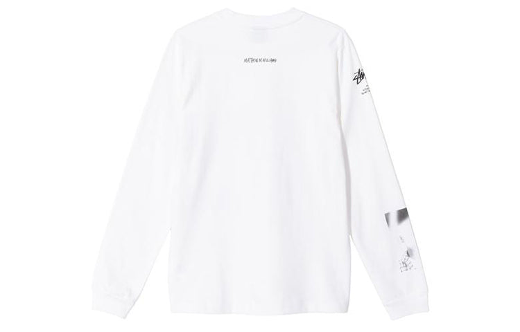Stussy Large Printing Long Sleeves Unisex White 314064