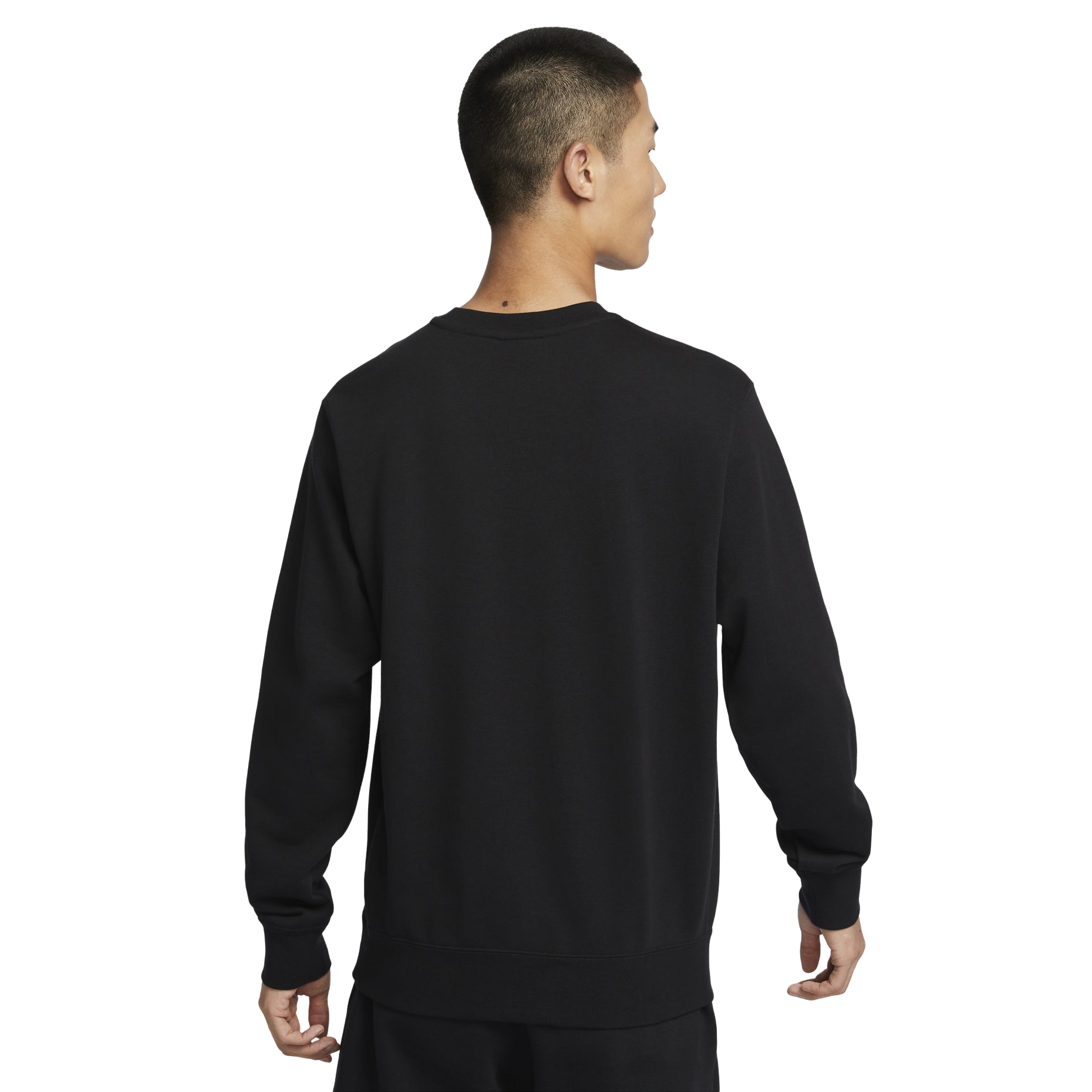Nike French Terry Crew-Neck Sweatshirt 'Black' FZ5203-010