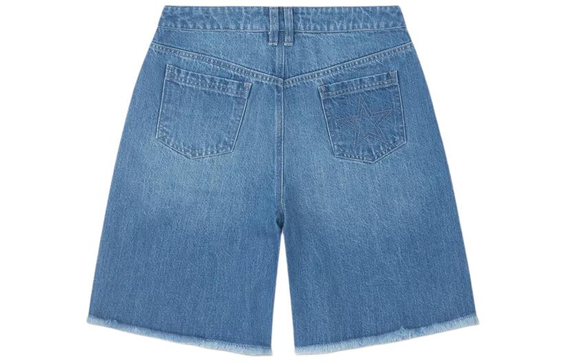 (WMNS) Converse Denim Shorts Asia Sizing 'Light Blue Wash' 10027228-A01