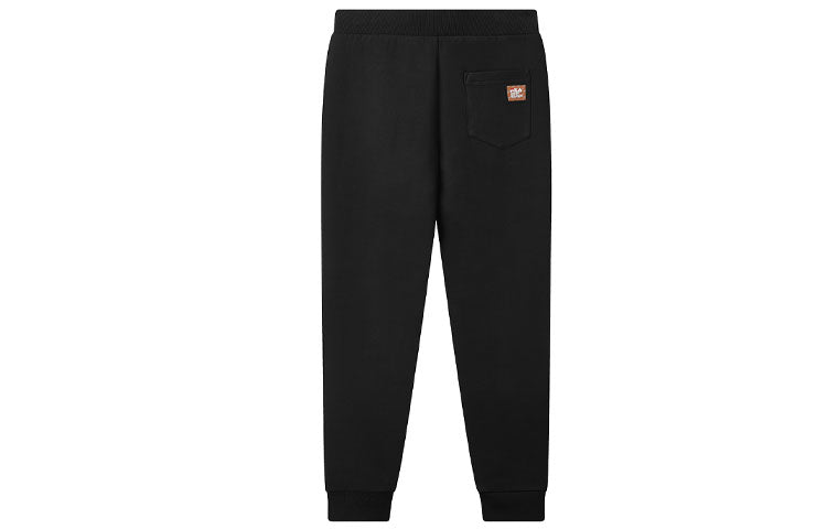 FILA Embroidered Knit Bundle Feet Sports Pants Black F11M118603F-BK