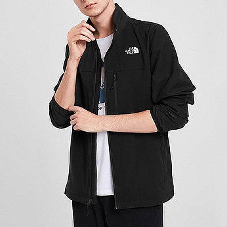 Men's THE NORTH FACE Outdoor Windproof Jacket Black 4NGJ-JK3