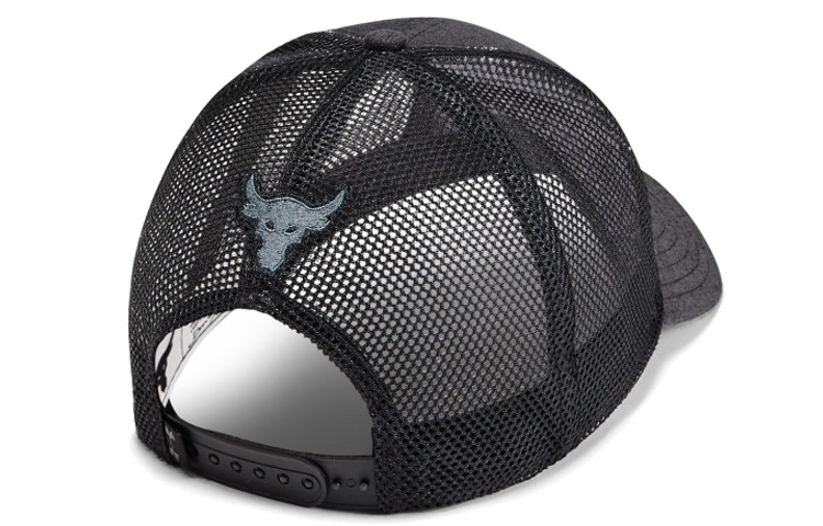 Under Armour Project Rock Strength Trucker Hat 'Grey Black' 1347414-001