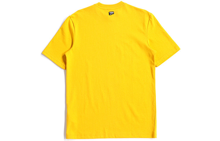 PUMA Downtown Printing Short Sleeve Yellow 596367-25