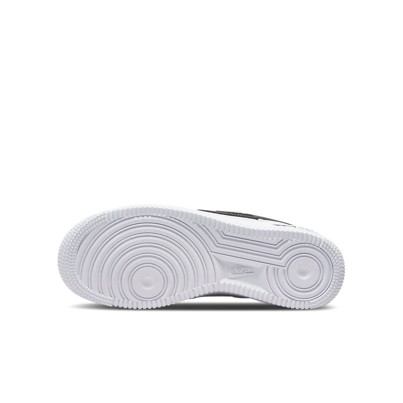 (GS) Nike Air Force 1 '07 'Cut Out Swoosh - White Black' DR7889-100