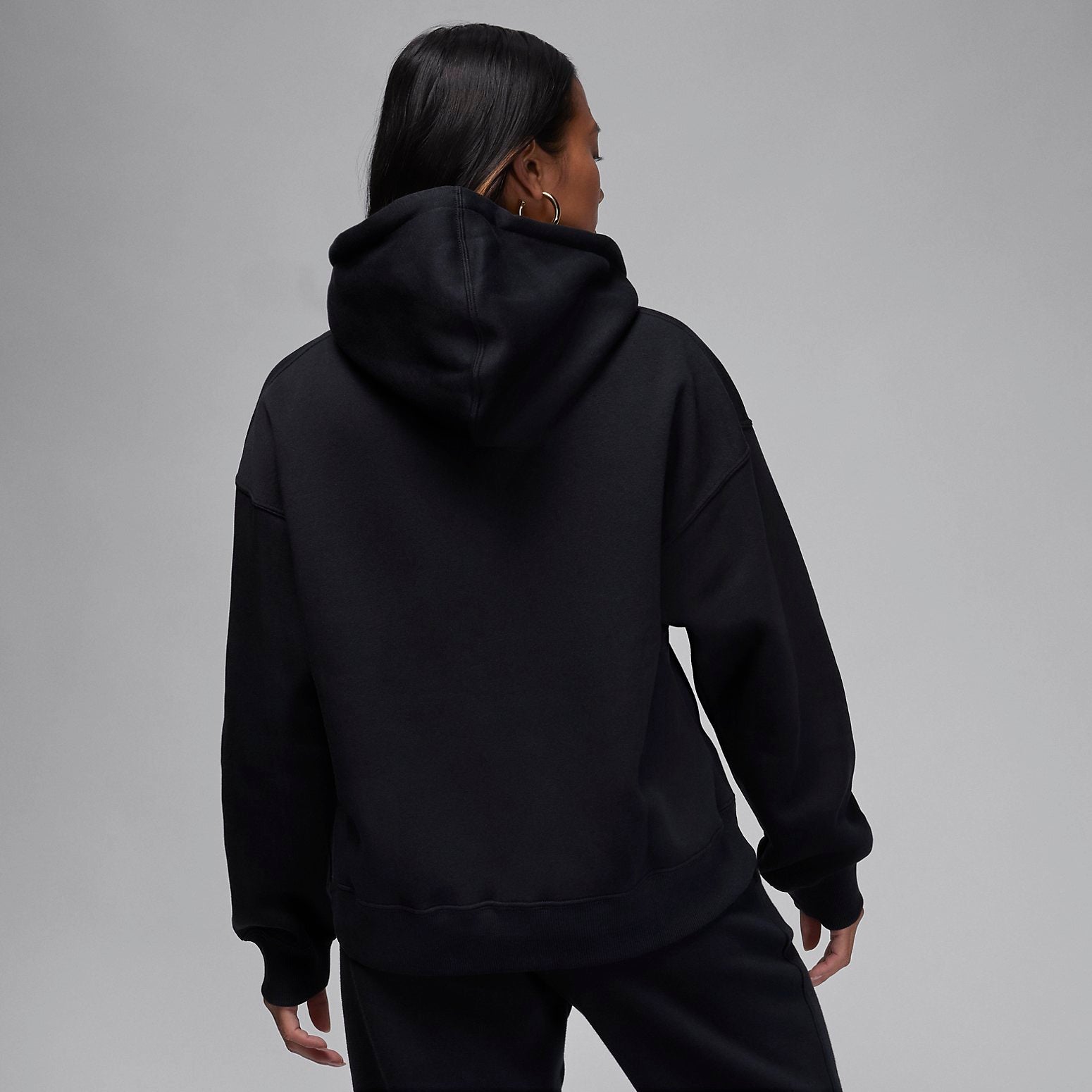 (WMNS) Air Jordan Brooklyn Fleece Full Zip Hoodie 'Black' FD7866-010