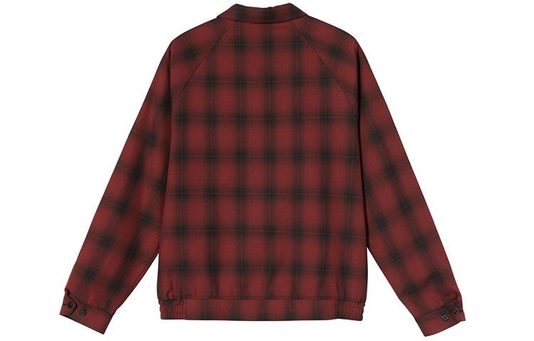 Men's Stussy Plaid Jacket Red/Black 115538