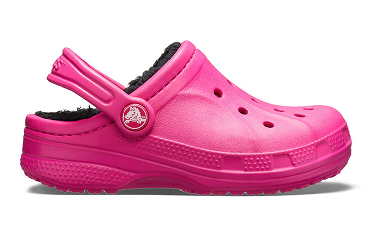 (GS) Crocs Ralen Lined Clogs 'Candy Pink Black' 16245-6X1