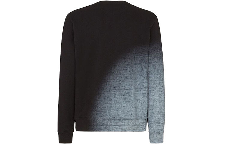 Men's FENDI FW21 Cotton Round Neck Long Sleeves Black FY0178AFRNF0GME