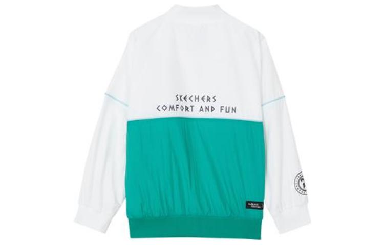(GS) Skechers SKX Sport Jacket 'White Green' P122B021