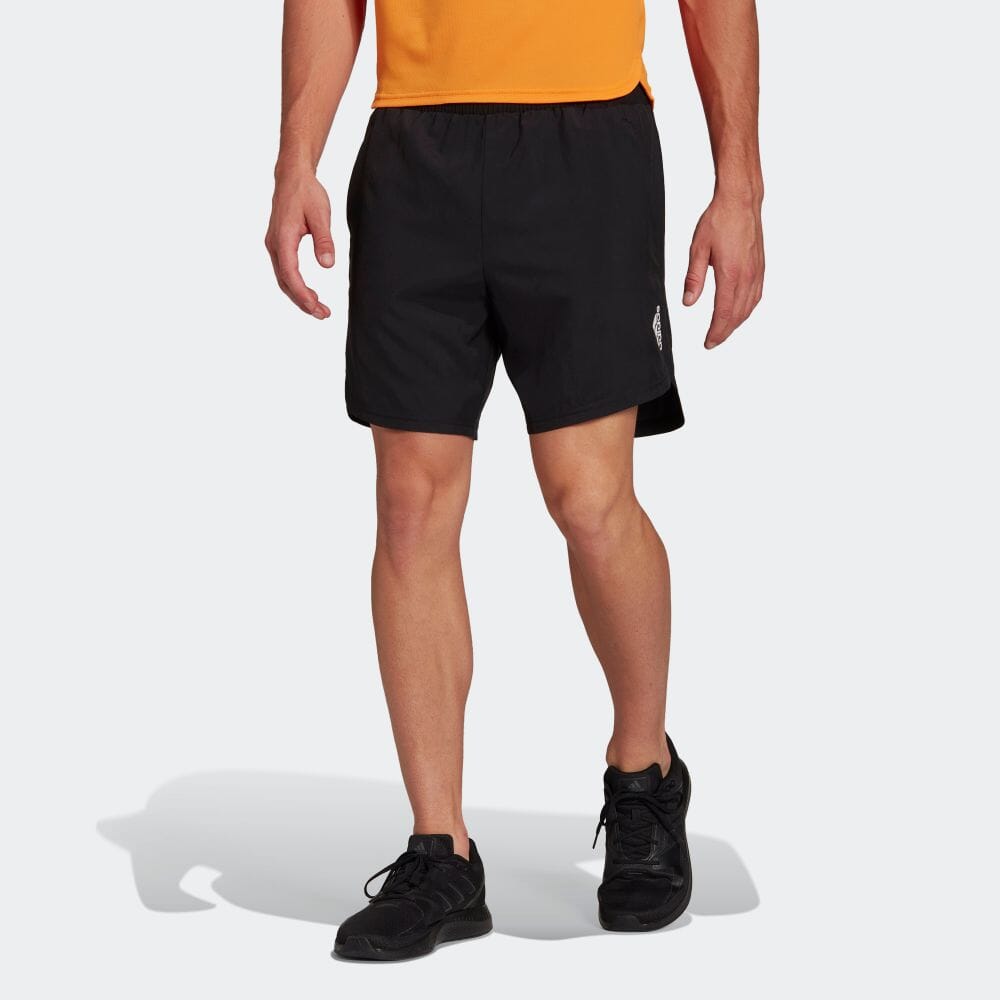 adidas Casual Sports Breathable Logo Training Shorts Black HF7204