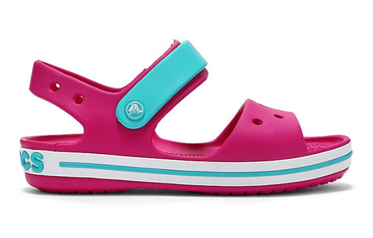 (GS) Crocs Crocband Strap Closure Sandals 'Pink Blue' 12856-6LH