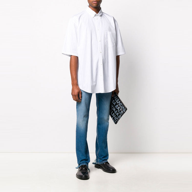 Balenciaga Symbolic Short Sleeve Shirt 'White' 621912TIM359040
