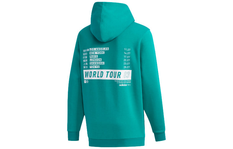 adidas neo Sports Pullover hooded Long Sleeves Green FU1040