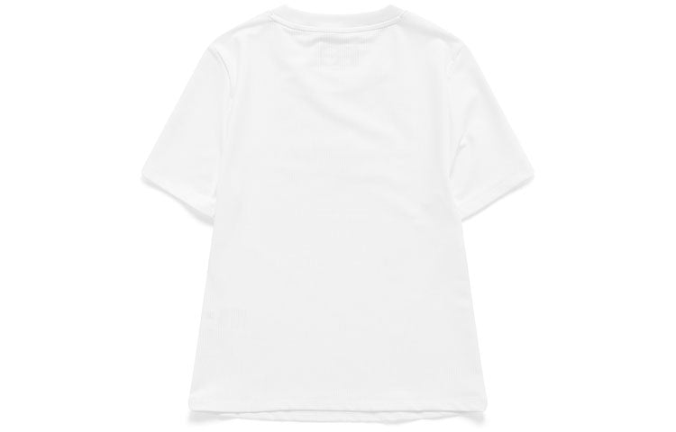 (WMNS) Fila Alphabet Printing Sports Round Neck Short Sleeve White T61W021705A-WT