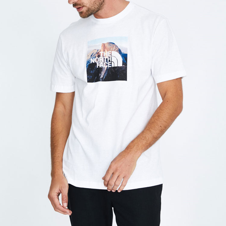 THE NORTH FACE Unisex Clean Ascent Tee Box Logo Print White NF0A3X6UFN4