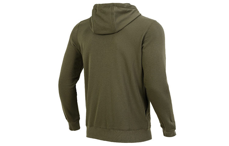 PUMA Modern Basics Logo Printing Solid Color Sports Hooded Jacket Green 846411-44
