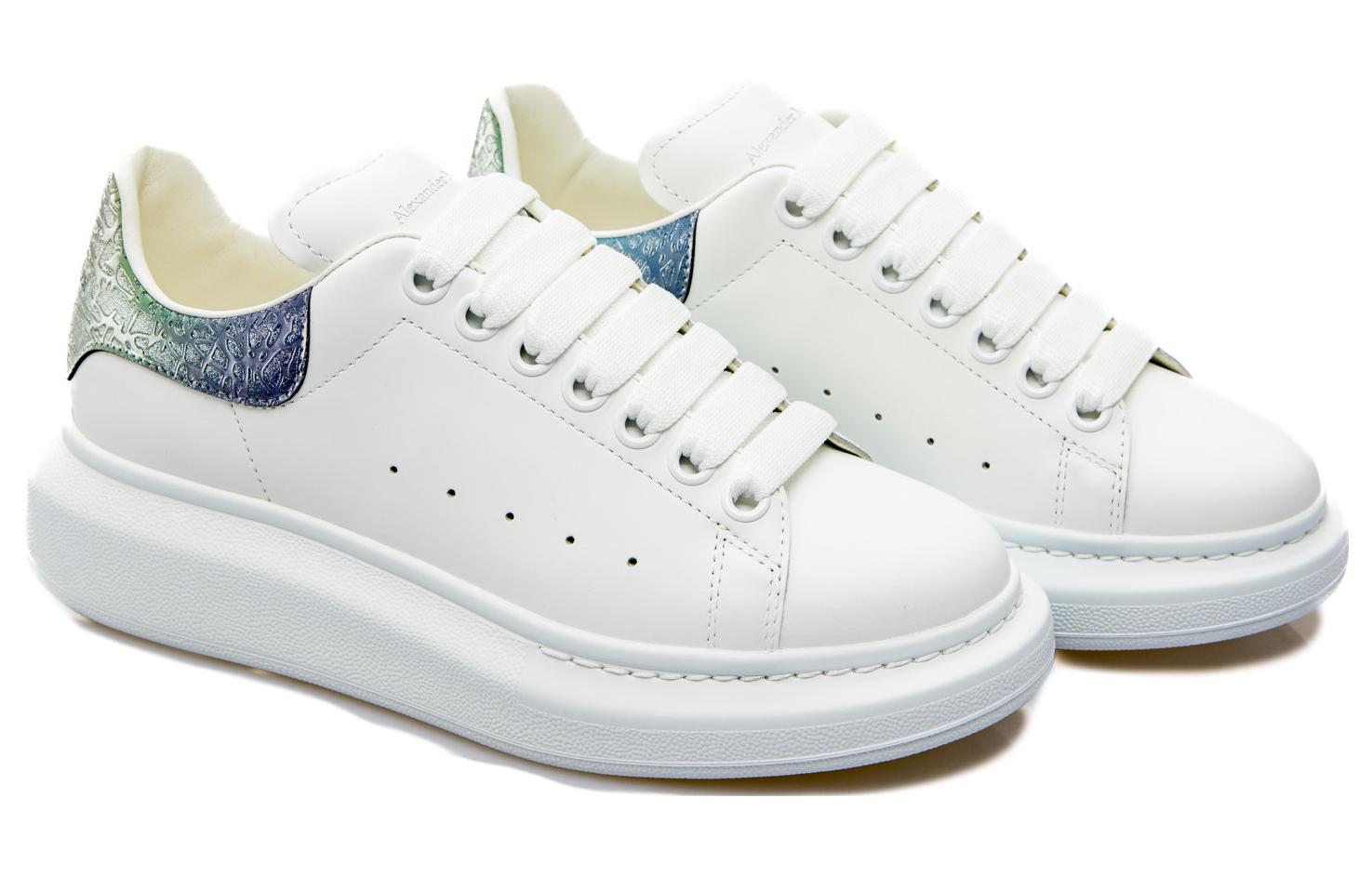 (WMNS) Alexander McQueen Oversized Shoes 'White Opalescent' 718232WICYF9487
