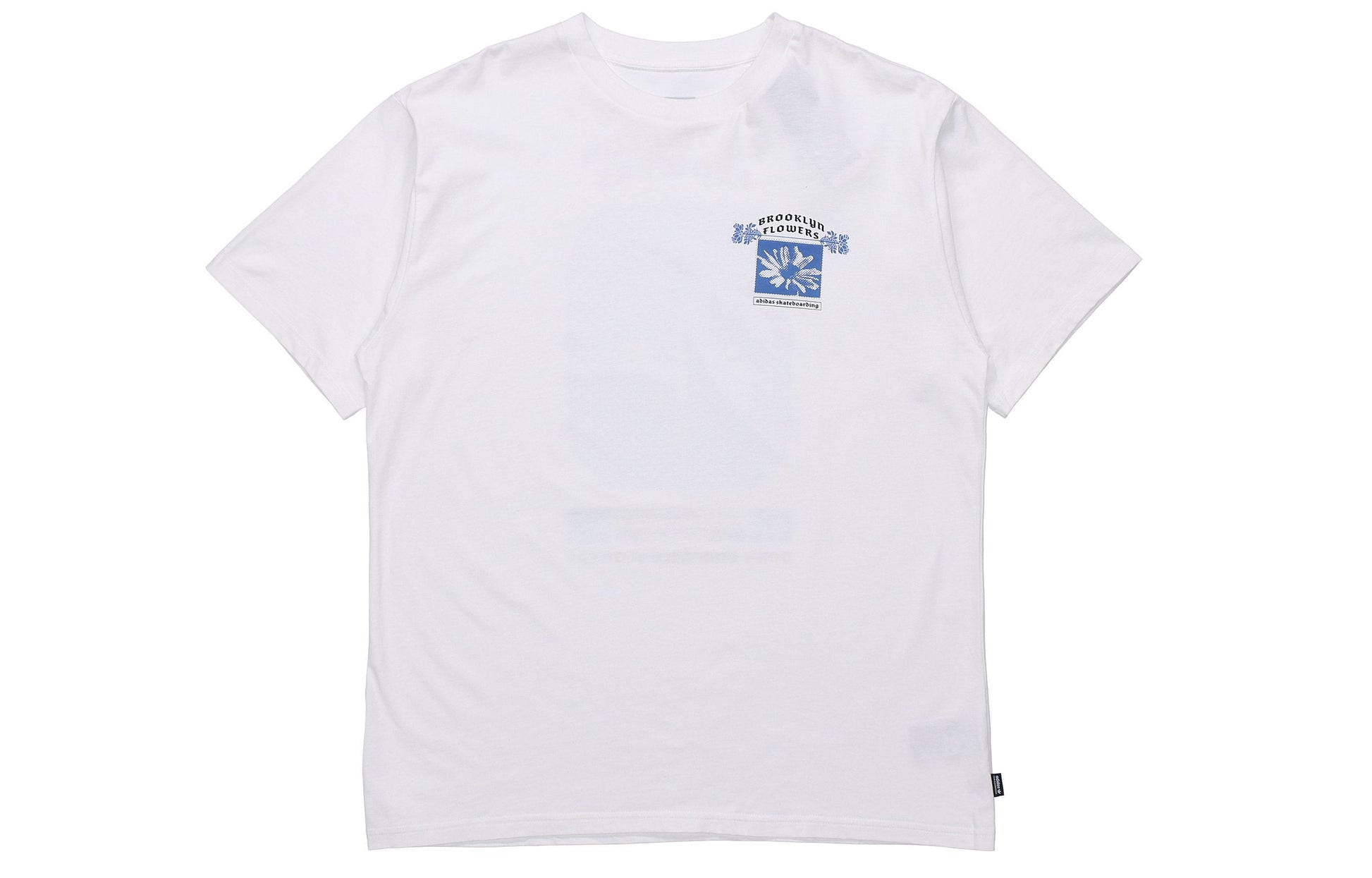 adidas originals Bk Tee Back Printing Sports Round Neck Short Sleeve White EC7298