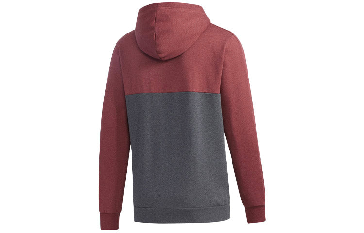 Men's adidas Hooded Sports Red Gray Jacket GD5504