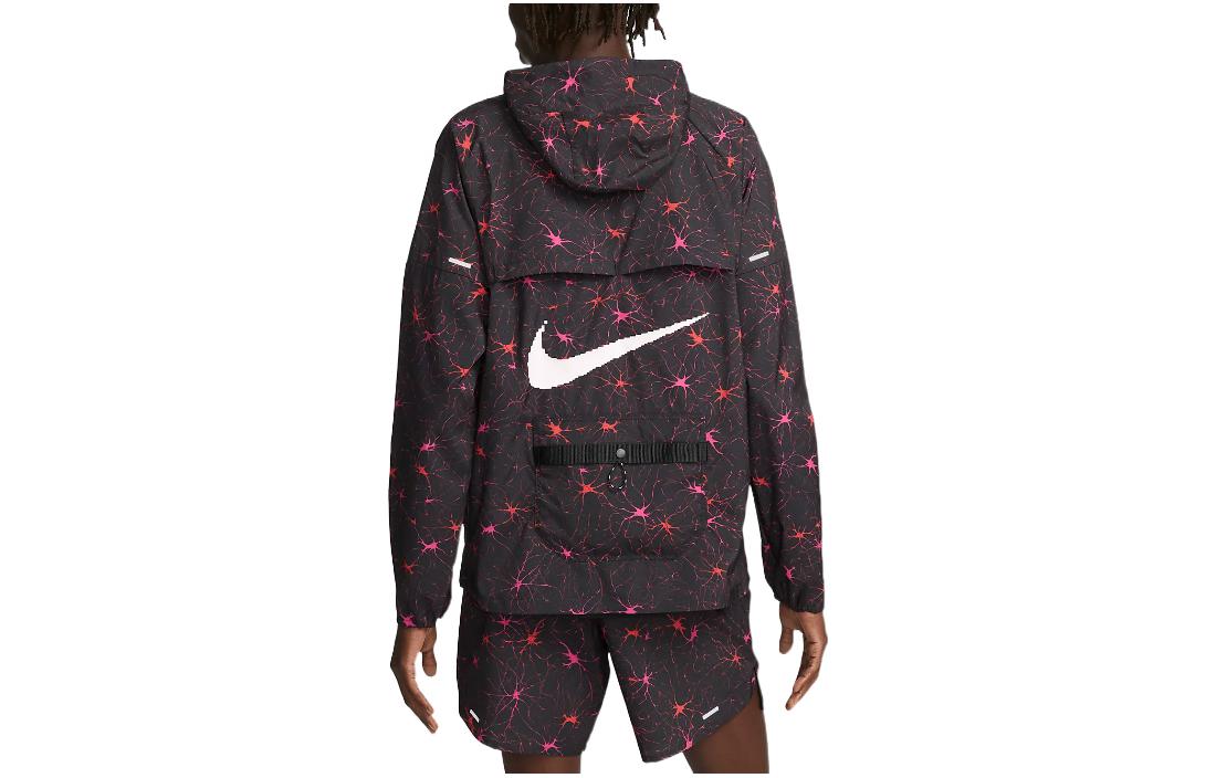 Men's Nike Neurons Full Print Casual Hooded Jacket Red DQ4785-010