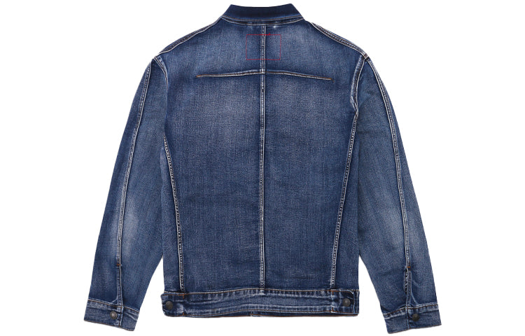 Men's Levis lapel Retro Denim Jacket Denim Blue 67778-0007
