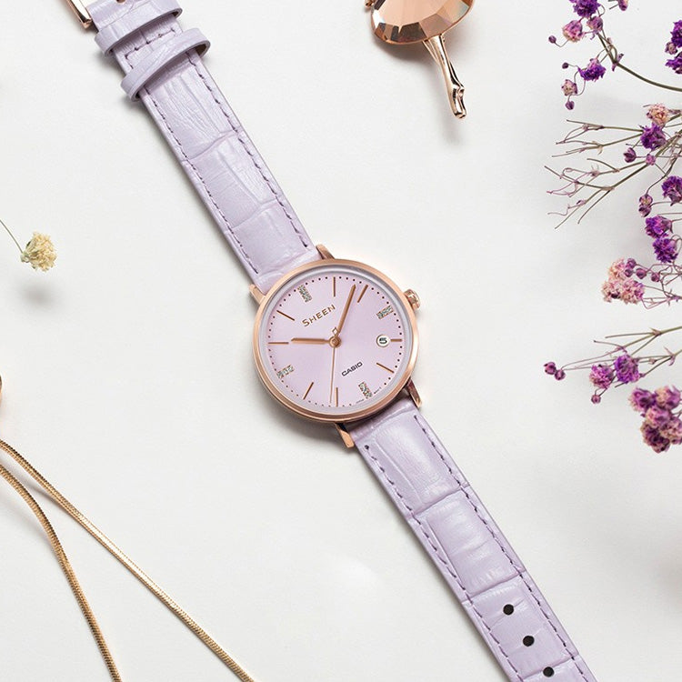 Casio Sheen Elegant Analog Watch 'Pink Gold' SHE-4048PGL-6A