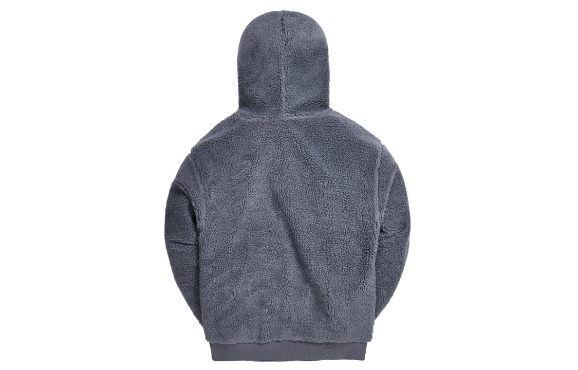 Men's KITH Sherpa Classic Logo Pattern Long Sleeves Gray KH2425-105