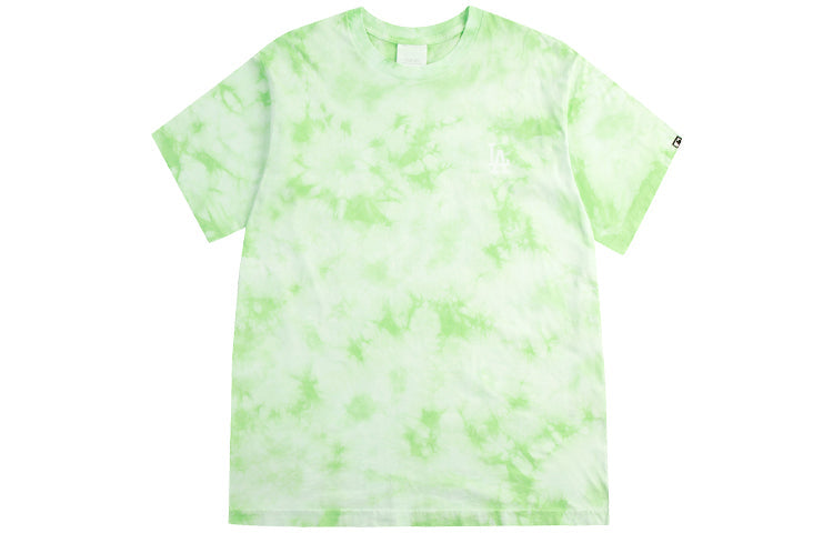 MLB Los Angeles Dodgers Tie Dye Big Logo Loose Short Sleeve Unisex Green 31TSA3031-07G
