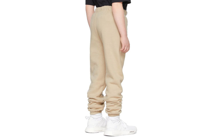 Fear of God Essentials FW21 Kids Beige/Linen Fleece Lounge Pants FOG-FW21-134