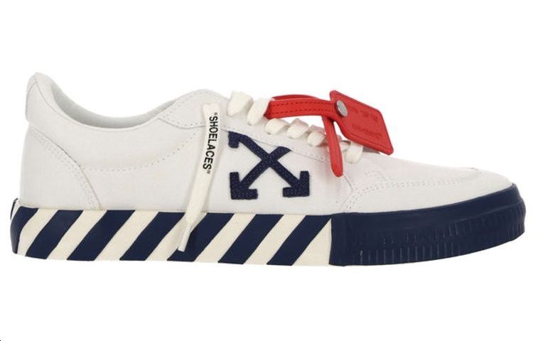 Off-White Vulcanized Low Canvas 'White Black Red' OMIA085S23FAB0020146